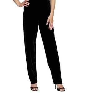 Alex Evenings women Black Straight Leg  pants size small